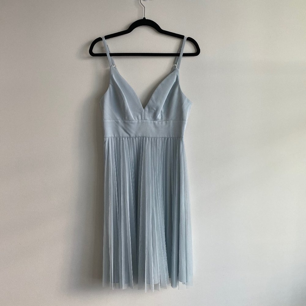 BCBG MAXAZRIA Baby Blue Prom Dress